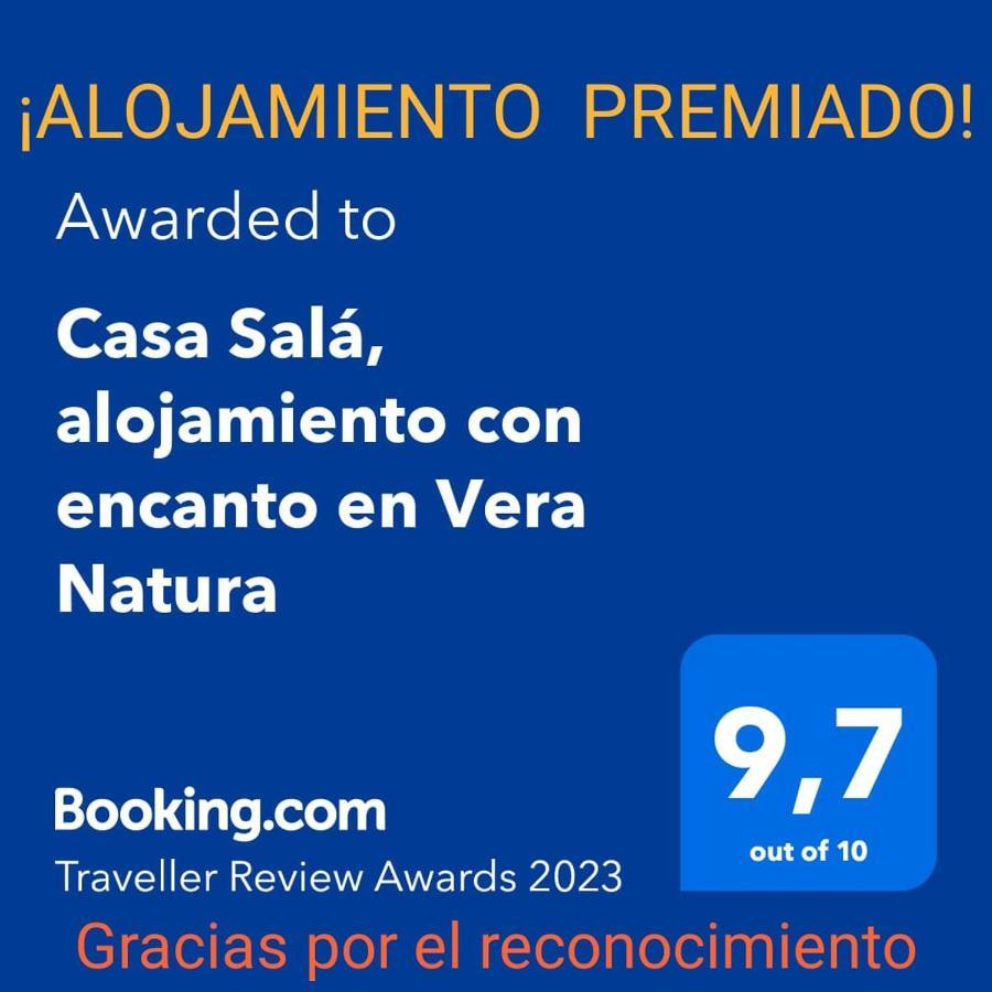 Casa Sala, Alojamiento Con Encanto En Vera Natura 외부 사진